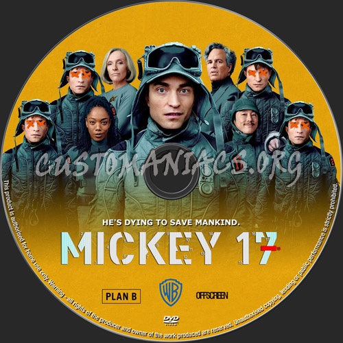 Mickey 17 dvd label