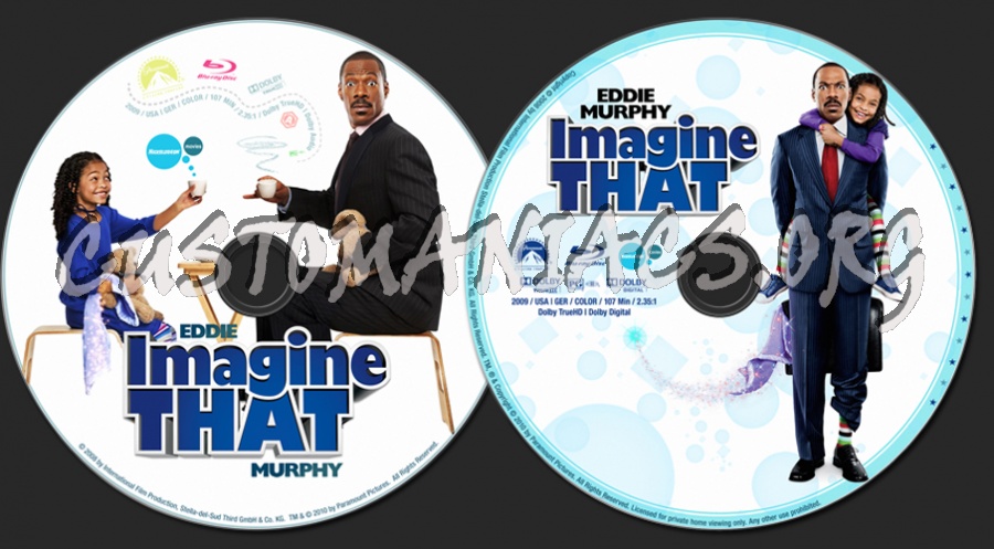 Imagine That (2009) blu-ray label