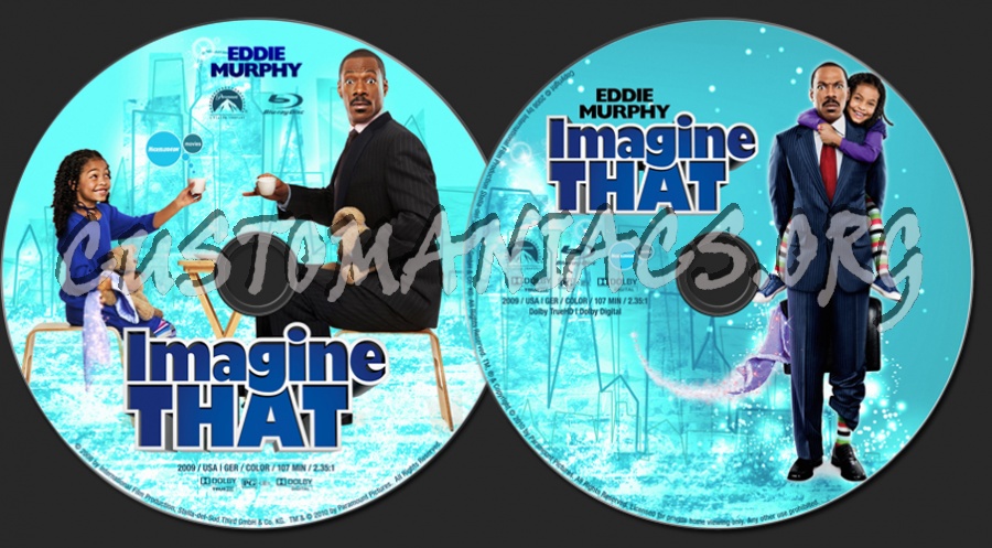 Imagine That (2009) blu-ray label