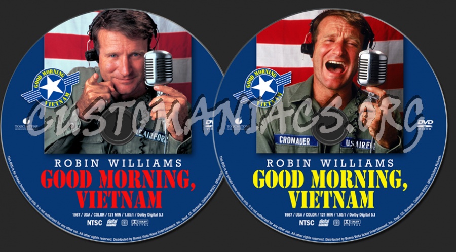 Good Morning, Vietnam (1987) dvd label