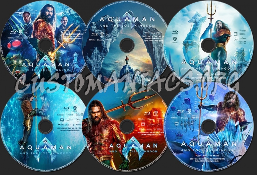 Aquaman and the Lost Kingdom (2023) blu-ray label