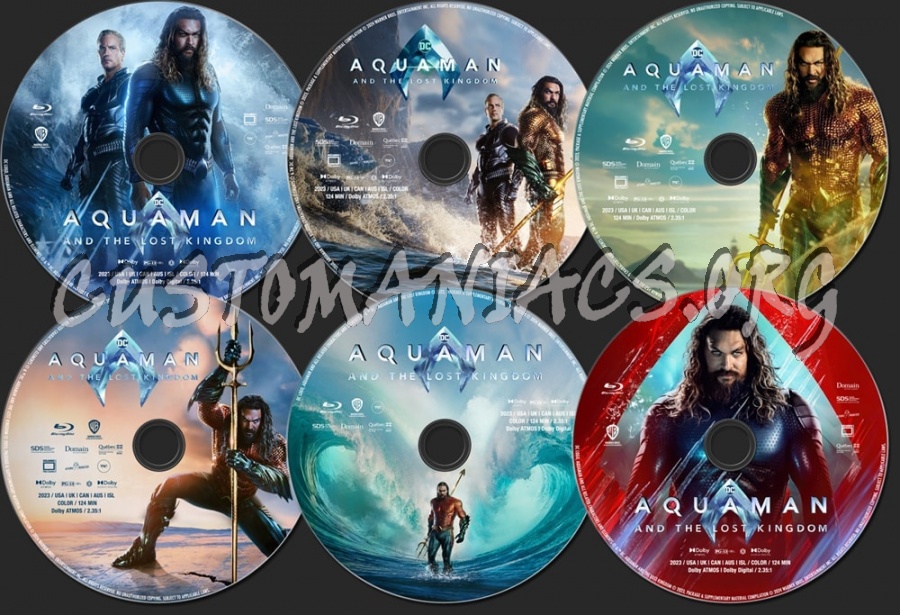 Aquaman and the Lost Kingdom (2023) blu-ray label