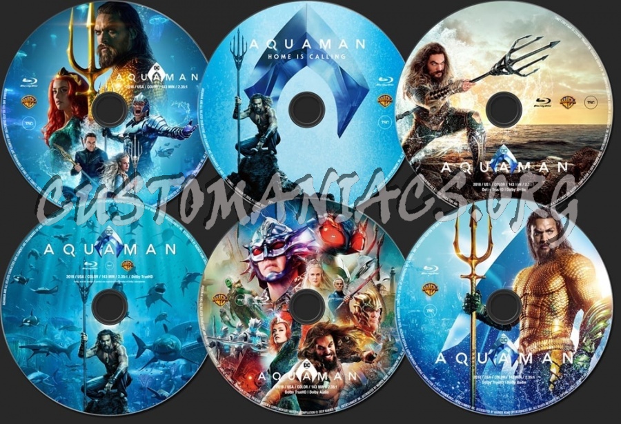 Aquaman (2018) blu-ray label
