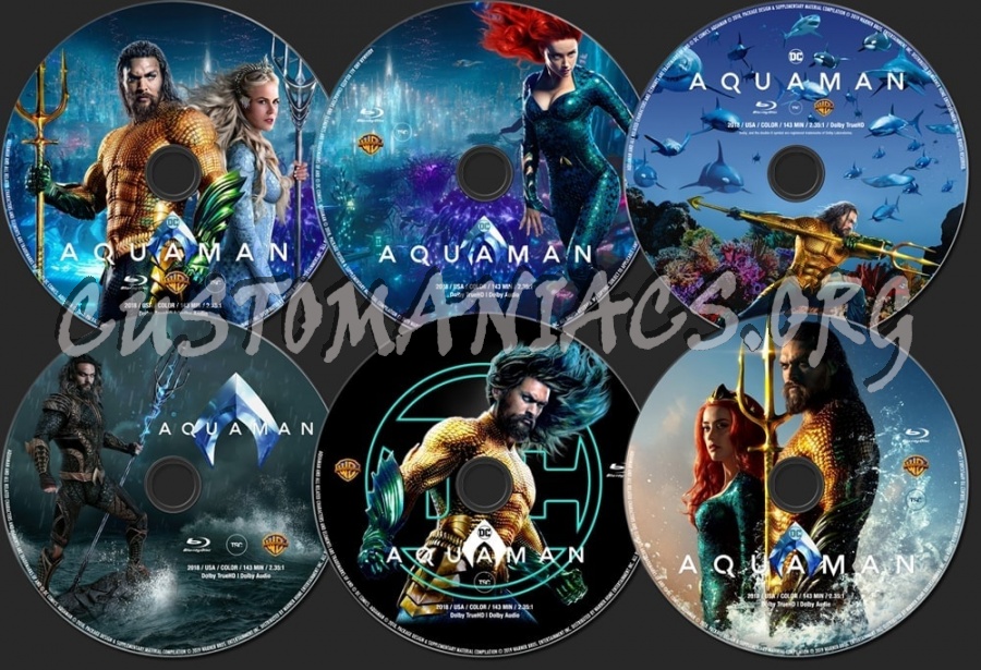 Aquaman (2018) blu-ray label