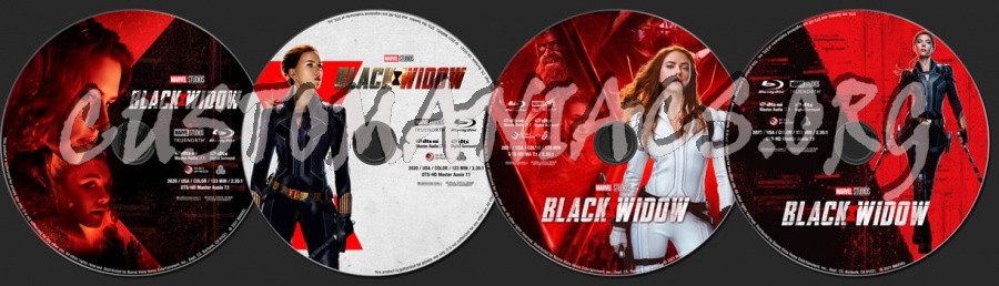 Black Widow (2021) blu-ray label