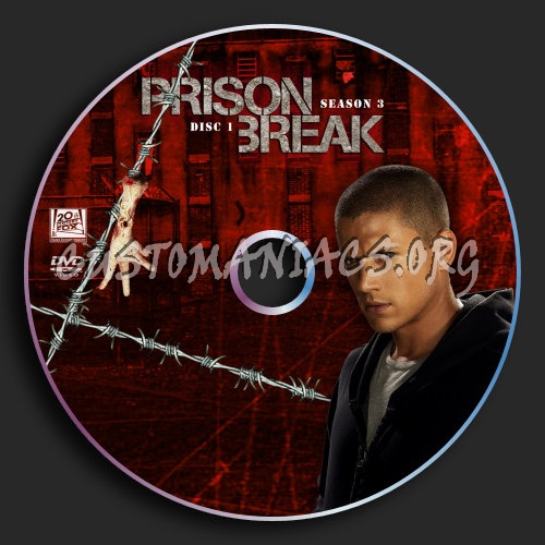 Prison Break : Season 3 : Disc 1 dvd label