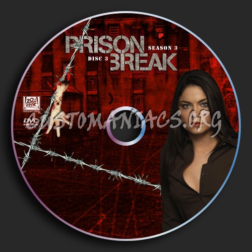 Prison Break : Season 3 : Disc 3 dvd label