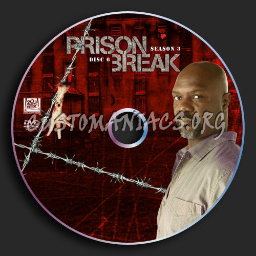 Prison Break : Season 3 : Disc 6 dvd label