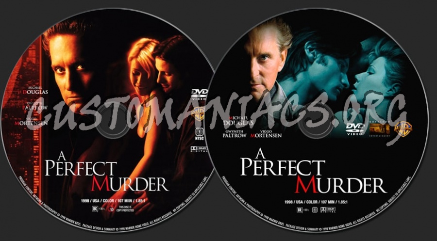 A Perfect Murder (1998) dvd label