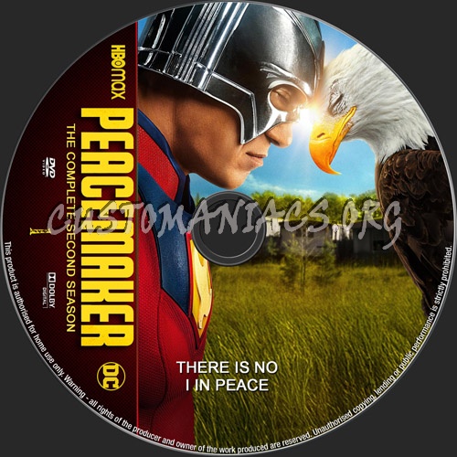 Peacemaker Season 2 dvd label