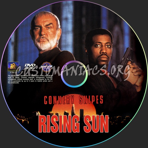 Rising Sun dvd label