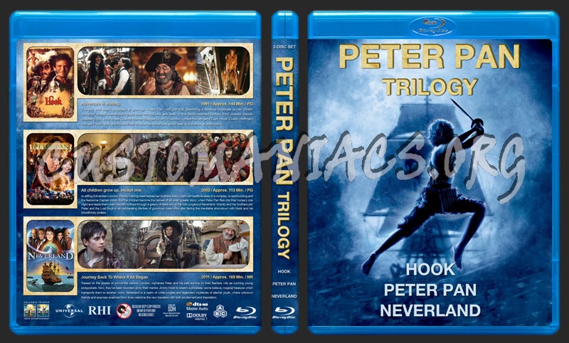 Peter Pan Trilogy blu-ray cover