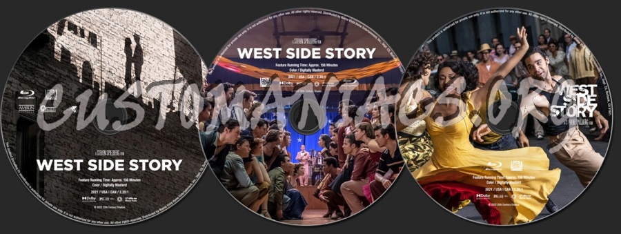 West Side Story (2021) blu-ray label