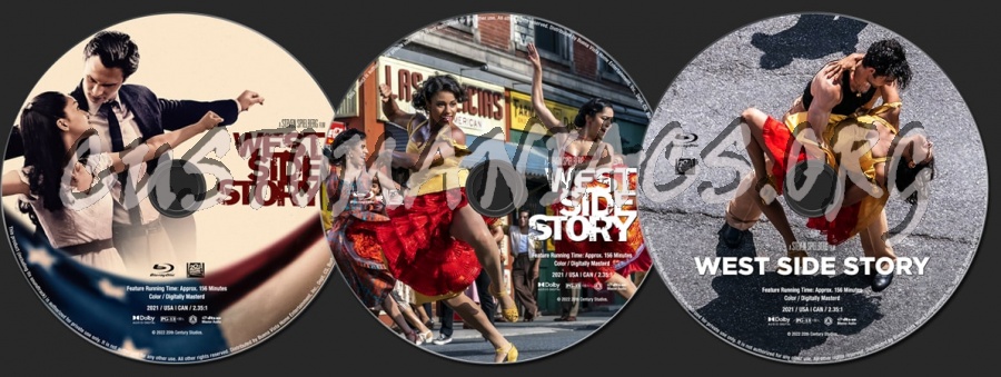 West Side Story (2021) blu-ray label