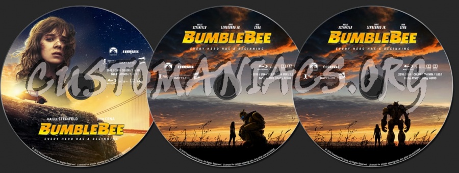 Bumblebee (2018) blu-ray label