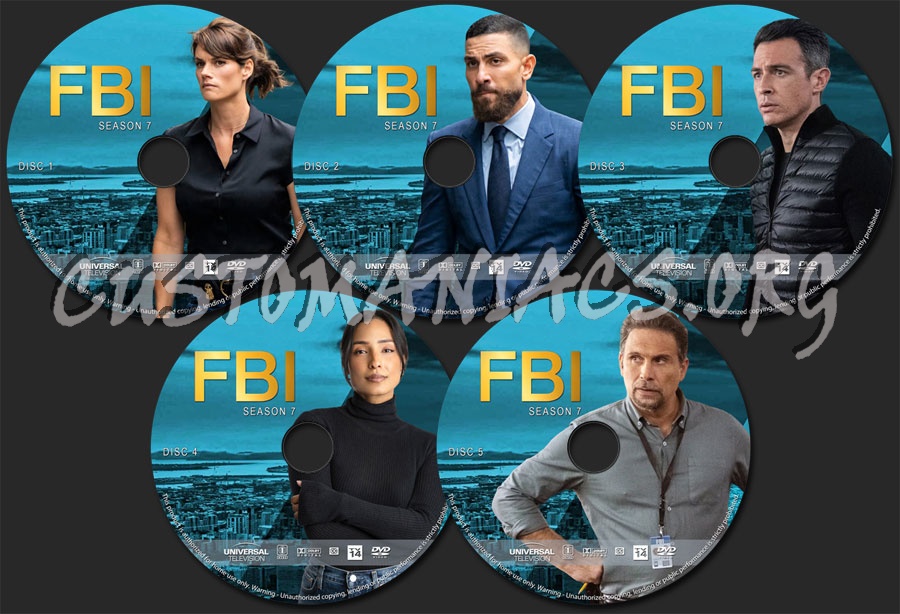 FBI - Season 7 dvd label