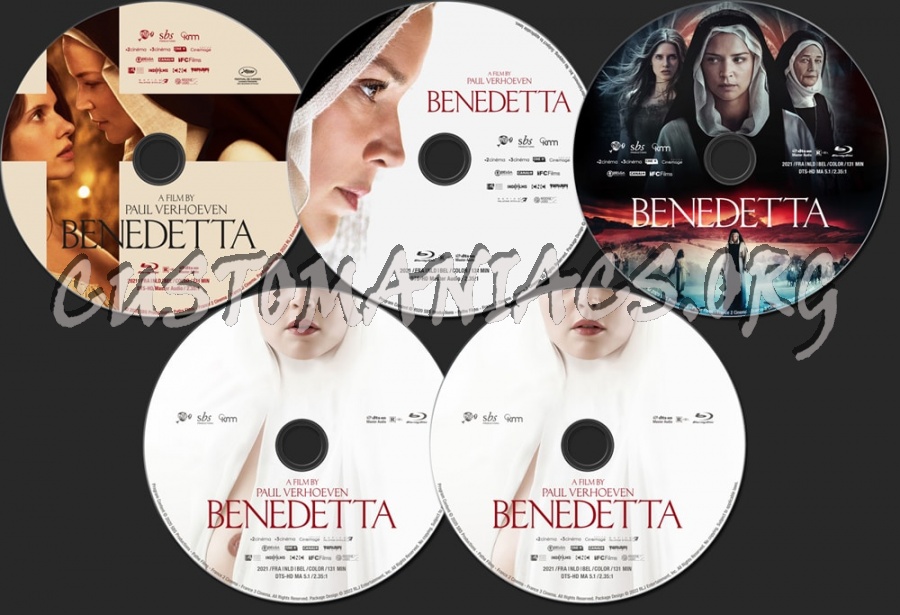 Benedetta (2021) blu-ray label