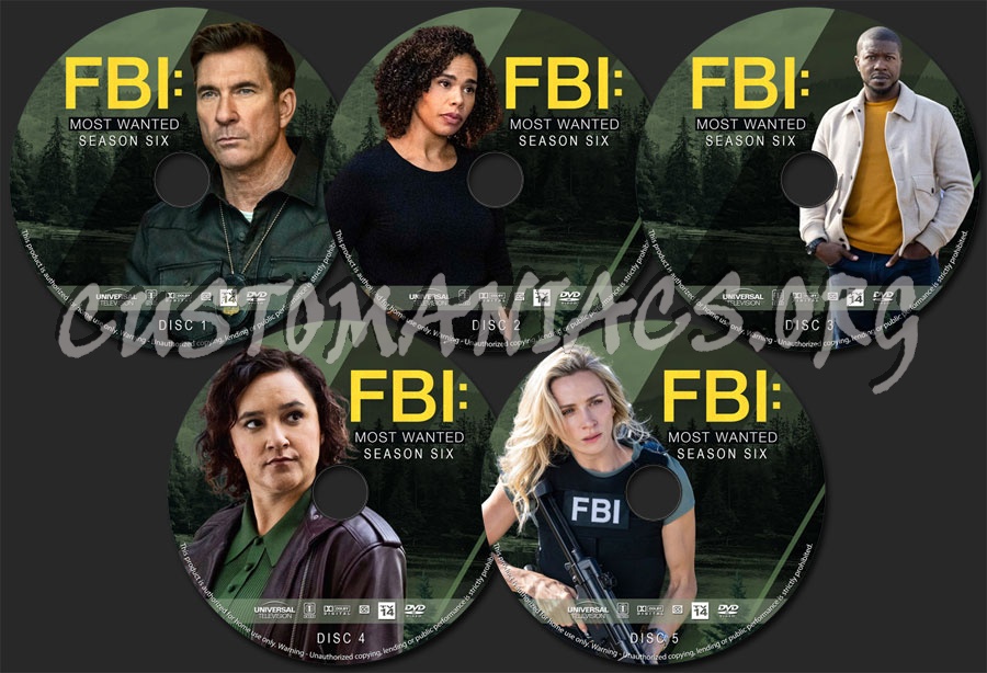 FBI: Most Wanted - Season 6 dvd label