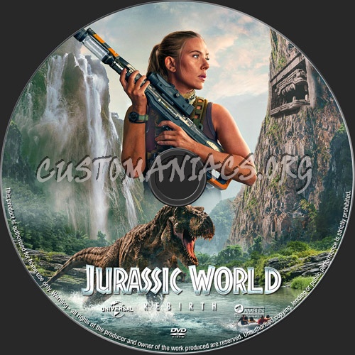Jurassic World Rebirth dvd label