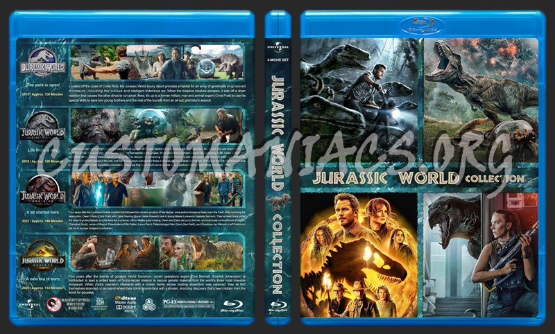 Jurassic World Collection blu-ray cover