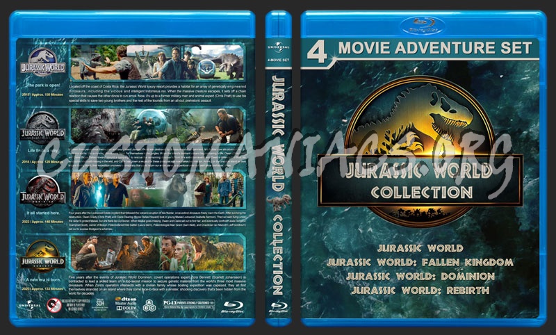 Jurassic World Collection blu-ray cover