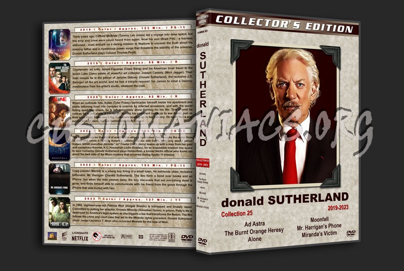Donald Sutherland Film Collection - Set 25 (2019-2023) dvd cover