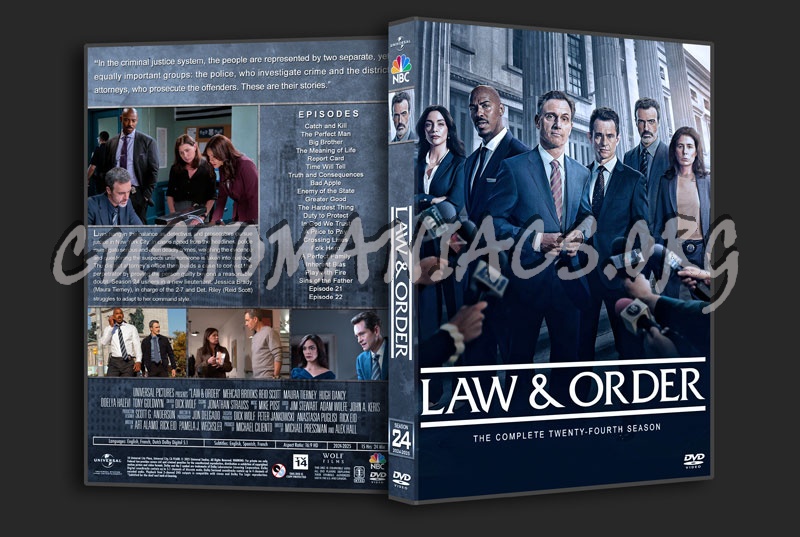 Law & Order - Season 24 dvd cover