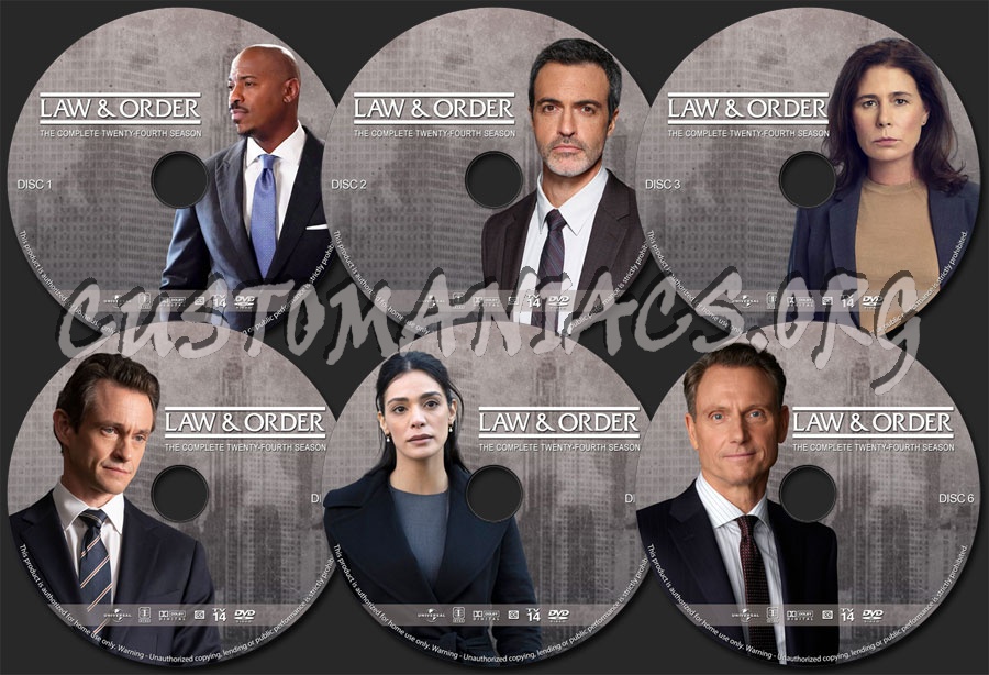 Law & Order - Season 24 dvd label