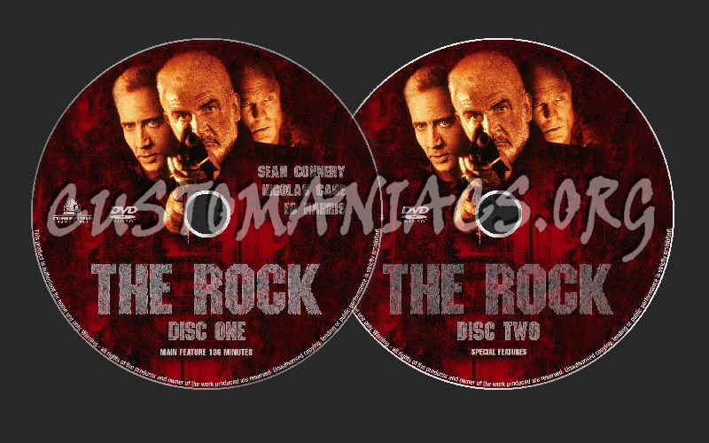 The Rock dvd label