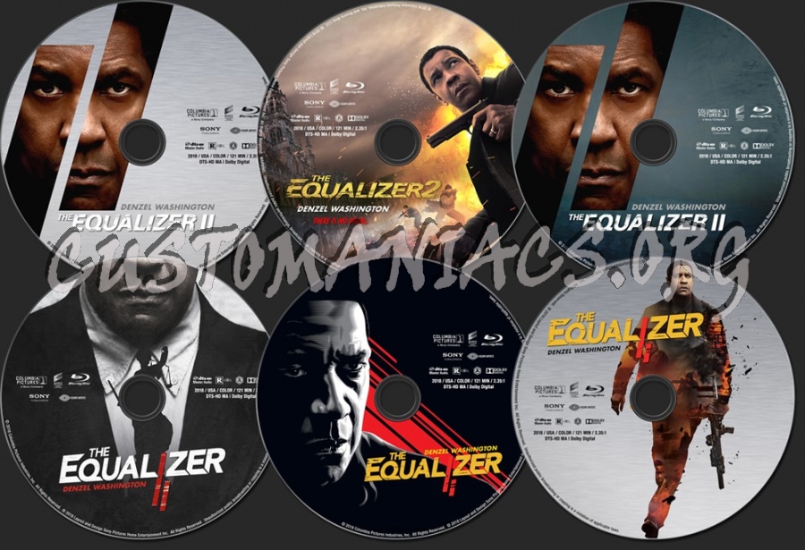 The Equalizer 2 (2018) blu-ray label