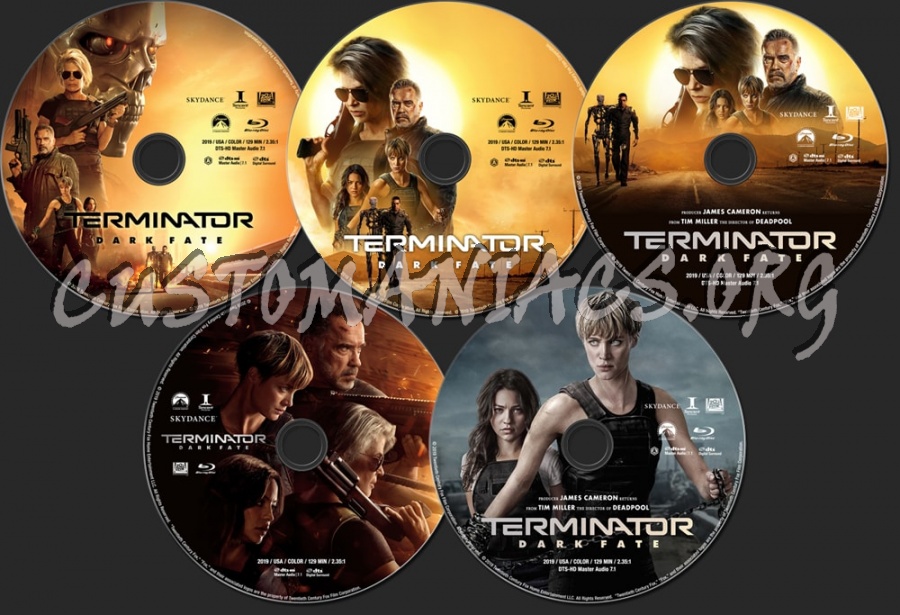 Terminator: Dark Fate (2019) blu-ray label