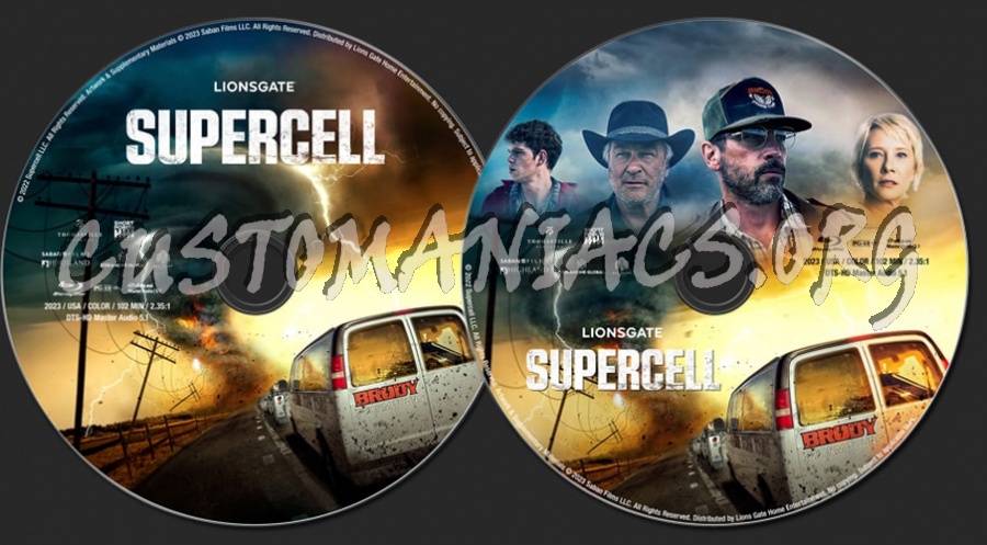 Supercell (2023) blu-ray label