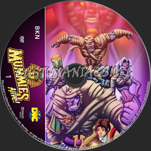 Mummies Alive dvd label