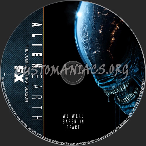 Alien Earth Season 1 dvd label