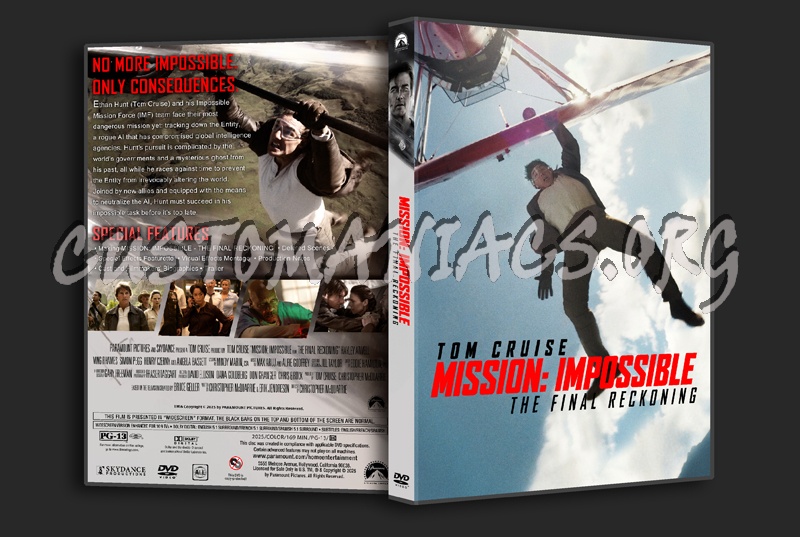 Mission: Impossible - The Final Reckoning dvd cover
