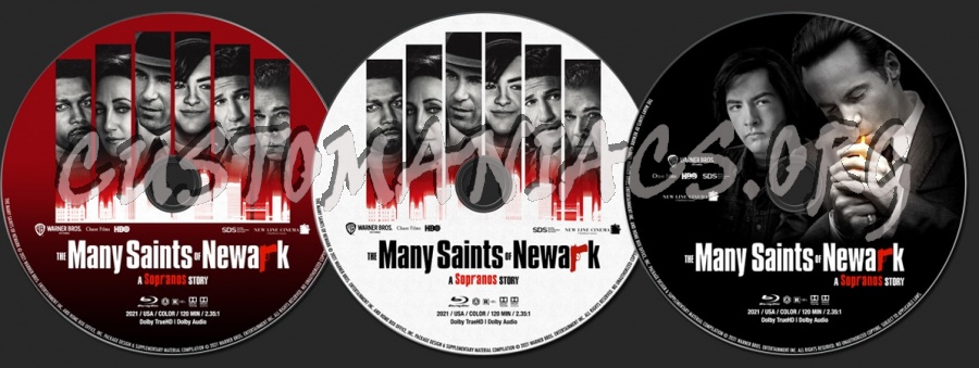 The Many Saints of Newark (2021) blu-ray label