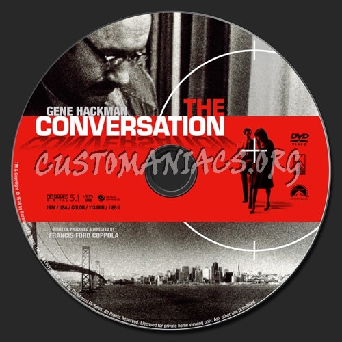 The Conversation (1974) dvd label