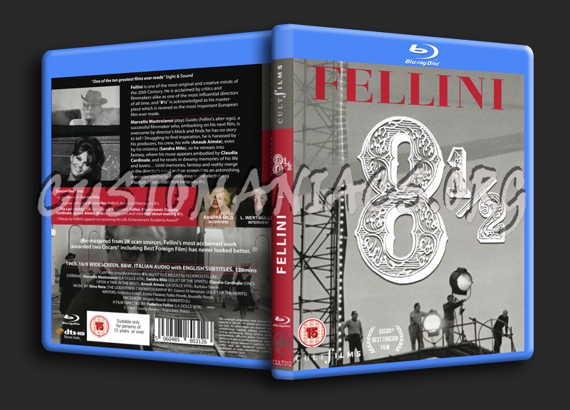 8 1/2 (Eight and a half) blu-ray cover
