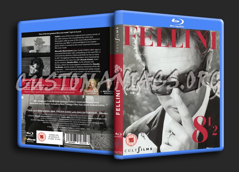 8 1/2 (Eight and a half) blu-ray cover