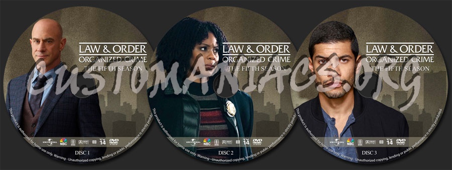 Law & Order: Organized Crime - Season 5 dvd label