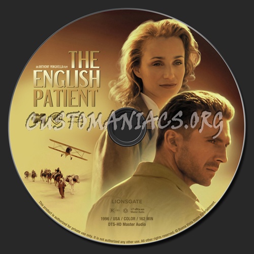 The English Patient (1996) blu-ray label