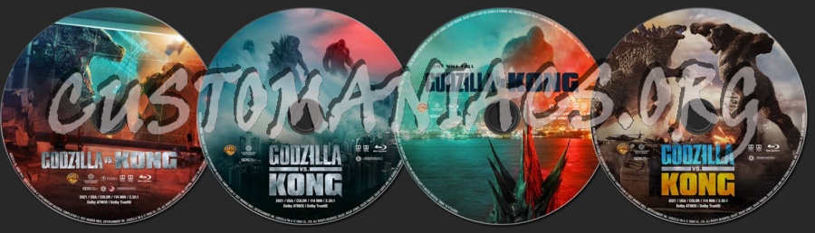 Godzilla vs. Kong (2021) blu-ray label