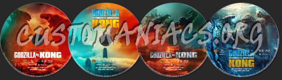 Godzilla vs. Kong (2021) blu-ray label