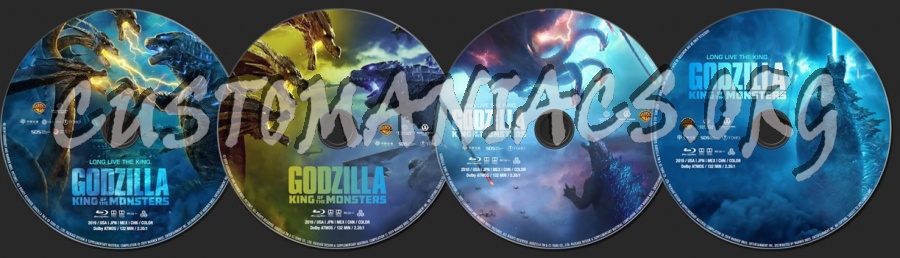 Godzilla: King of the Monsters (2019) blu-ray label