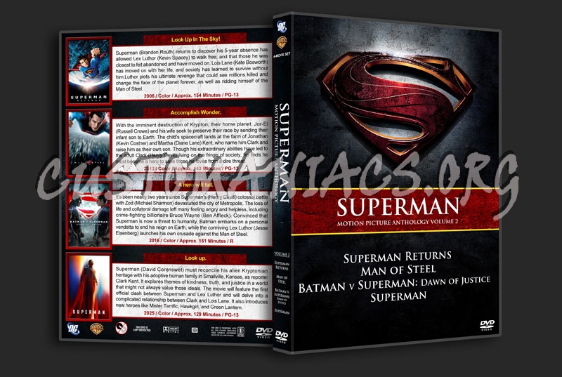 Superman Motion Picture Anthology - Volume 2 dvd cover