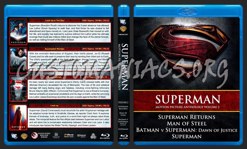 Superman Motion Picture Anthology - Volume 2 blu-ray cover