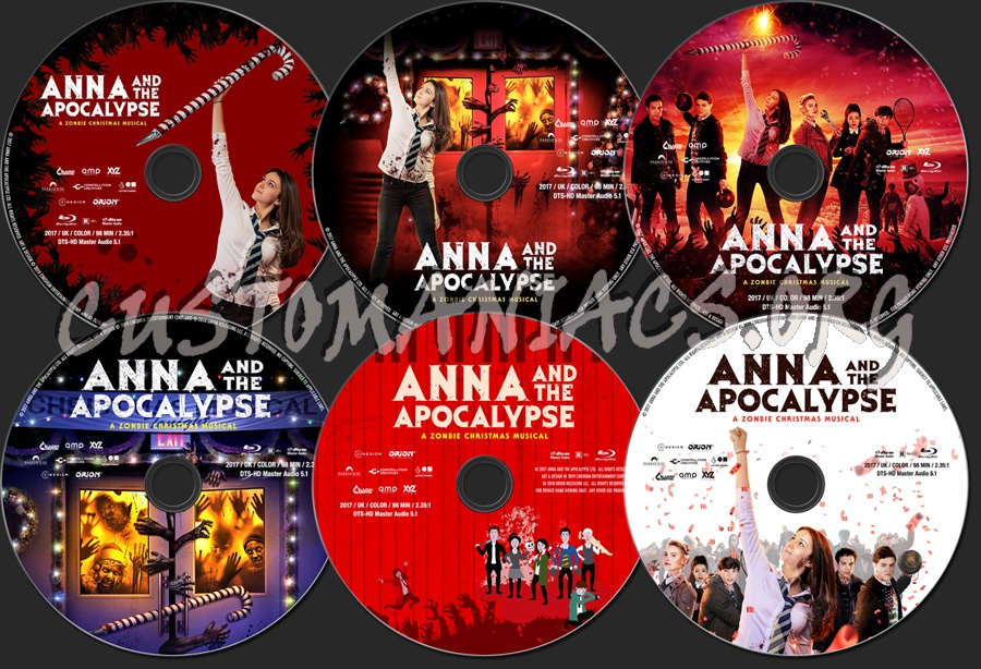 Anna and the Apocalypse (2017) blu-ray label