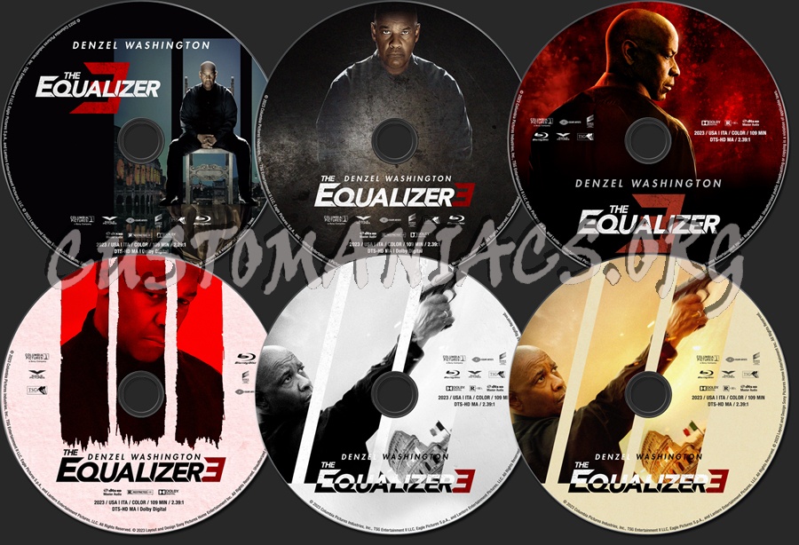 The Equalizer 3 (2023) blu-ray label