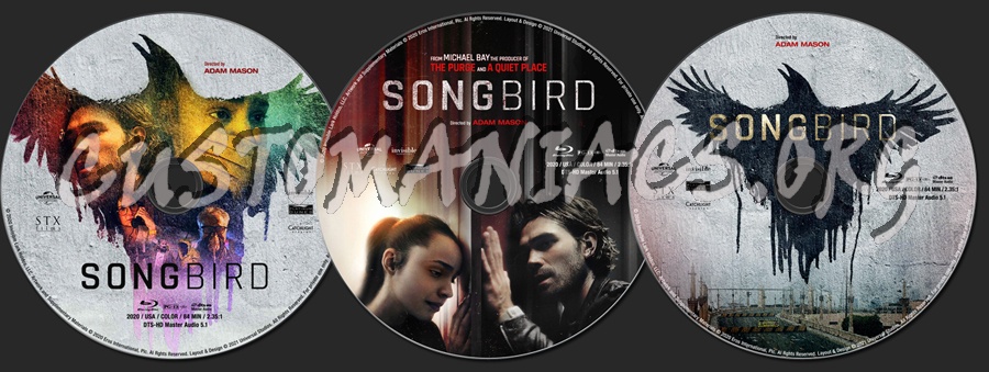 Songbird (2020) blu-ray label
