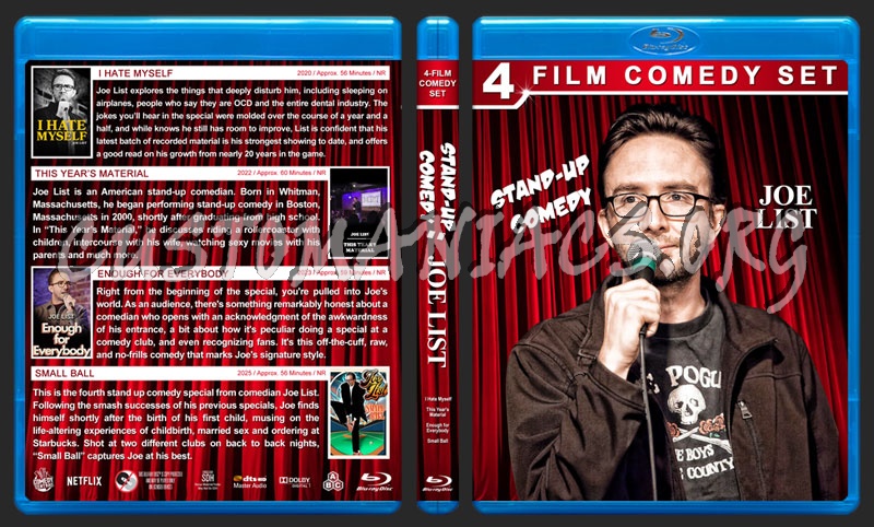 Joe List Stand-Up Comedy Collection blu-ray cover